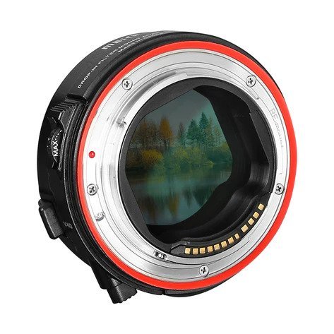 מתאם עדשה עם פילטר Canon EF VND ל Meike Canon RF