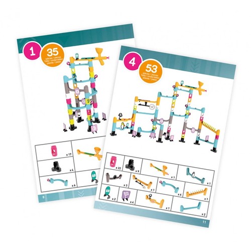 מסלול מרוץ גולות במדרון 53 חלקים עם רוגטקת שיגור