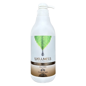 שמפו קרטין וולנס ללא מלחים - WELLNESS KERATIN SHAMPOO