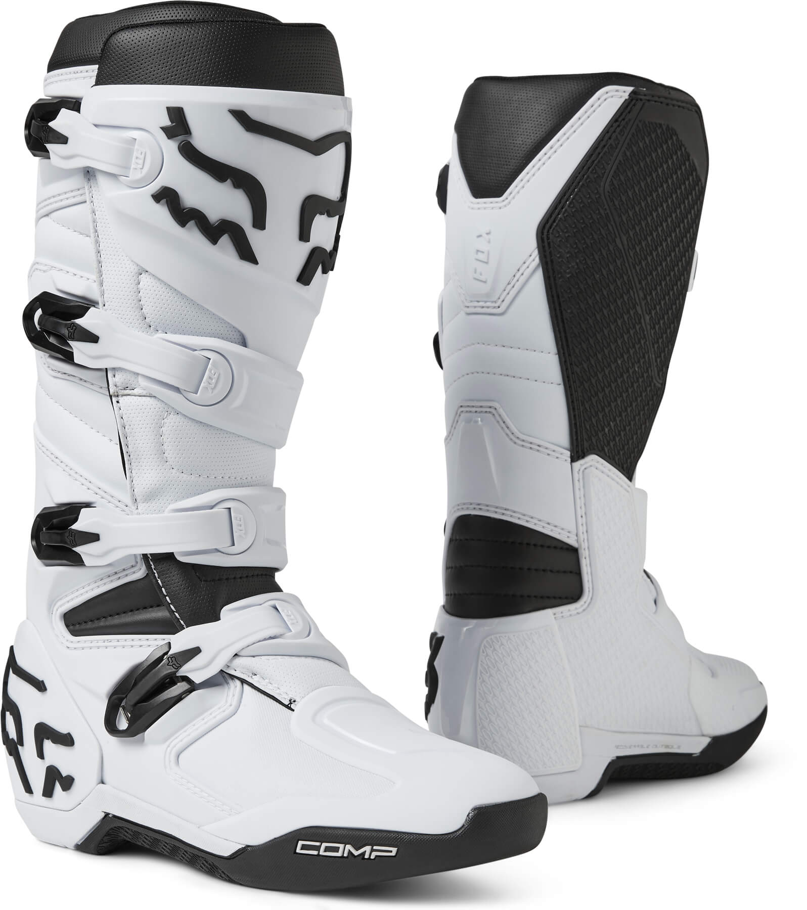 מגף רכיבה פוקס לבן - FOX BOOTS COMP V23