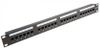 פאץ' פאנל 24 פורטים,Cat7,Cat6,Cat5 מותאם לקיסטון 19" 1U ללא מגש