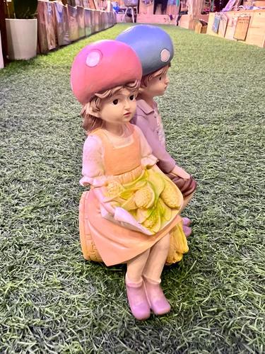 זוג בובות פרות וירקות