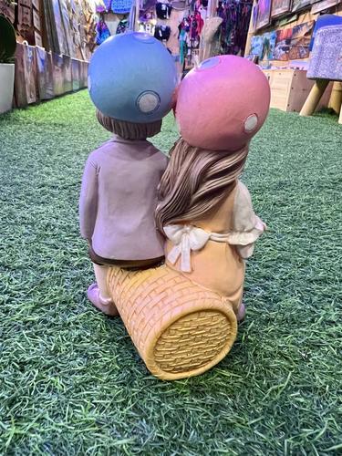 זוג בובות פרות וירקות