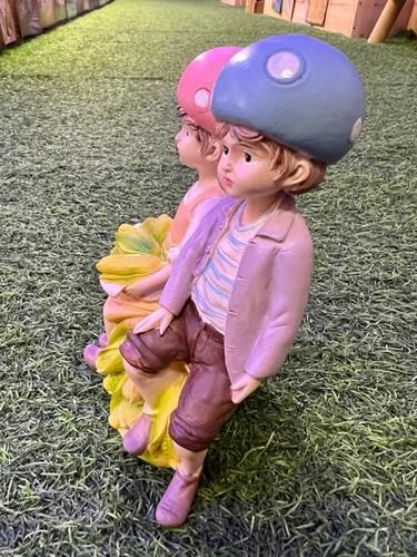 זוג בובות פרות וירקות