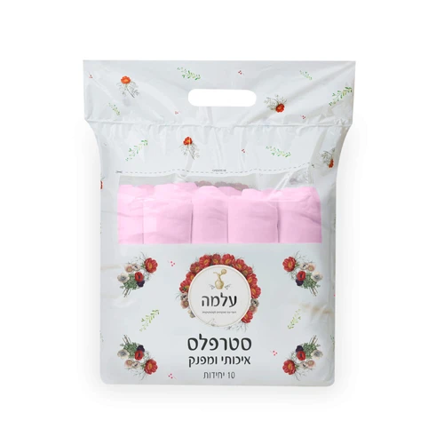 סטרפלס ורוד בהיר עלמה 10 יח 