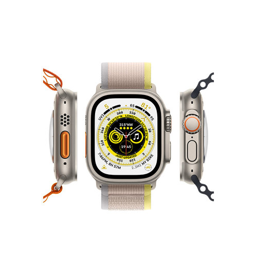 שעון Apple Watch Ultra GPS + Cellular, 49mm Titanium Case with Ocean Band שחור