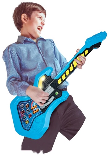 גיטרת רוק עם אורות ו 8 אפקטים קוליים