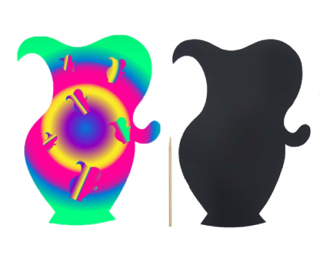 דפי גירוד לחנוכה - כד - 36 יח'