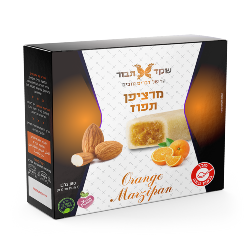 מרציפן תפוז 180 גרם שקד תבור