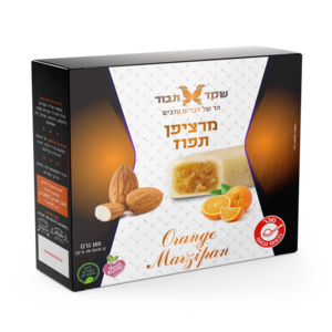 מרציפן תפוז 180 גרם שקד תבור
