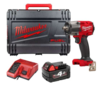 מפתח רטיטה כולל סוללה 4AH במזוודה Milwaukee M18FMTIW2-F12-X-18V
