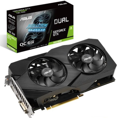 כרטיס מסך ASUS DUAL GTX 1660S 6GB EVO DVI/HDMI/DP SUPER 90YV0DS3-M0NA00 D6