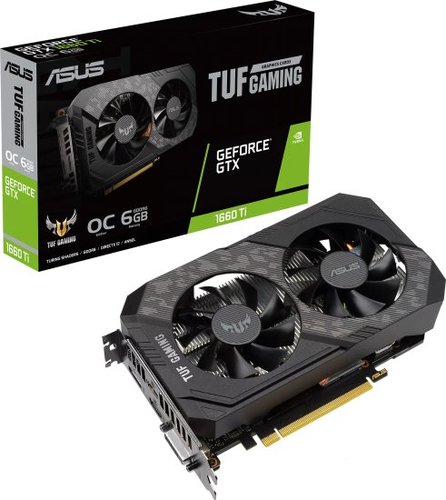 כרטיס מסך 90YV0CT7-M0NA00 ASUS TUF GTX1660TI 6GB GDDR6 HDMI*2 DP*1 DVI*1