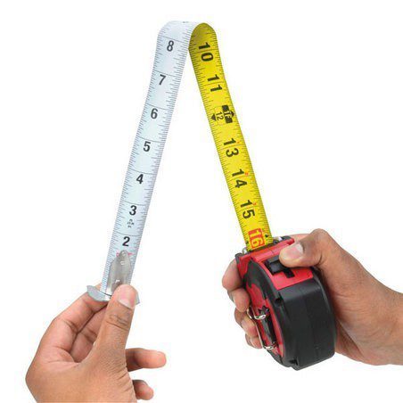 מטר מדידה 5 מטר דו צדדי מגנטי Milwaukee 4932464599