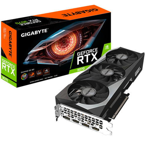 כרטיס מסך GIGABYTE GV-N3070-8GB GAMING GDDR6 256BIT