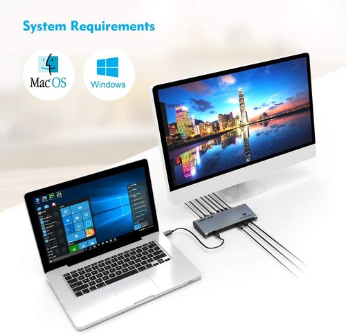 תחנת עגינה אוניברסלית למחשב נייד Wavlink Thunderbolt WL-UTD03 4K