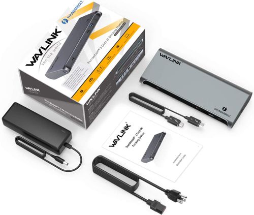 תחנת עגינה אוניברסלית למחשב נייד Wavlink Thunderbolt WL-UTD03 4K