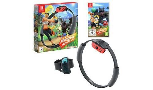 Nintendo Switch V2 HAC-001-01 + Ring Fit Adventure Set