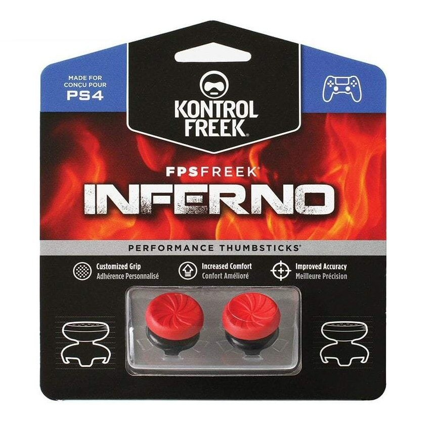 מתאם ארגונומי לאגודל -KONTROL FREEK INFERNO PERFORMANCE THUMBSTICKS FOR PS5  PS4