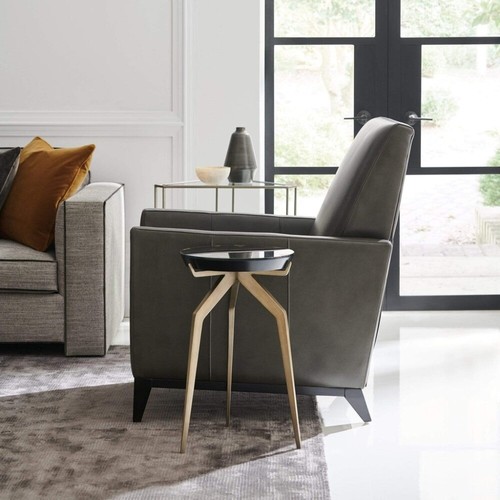 שולחן צד עגול מנומר ברונזה REMIX MIRROR TOP ACCENT TABLE