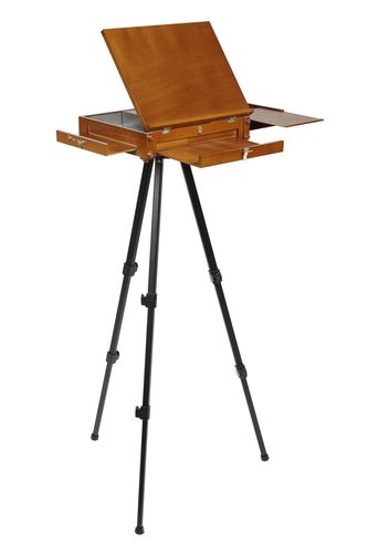 כן מזוודה מתנייד Plein Air Pochade + חצובה JULLIAN