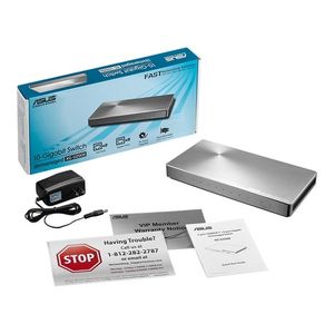 מתג לא מנוהל Asus 8-Port RJ45 Gigabit + 2-Port RJ45 10GbE XG-U2008