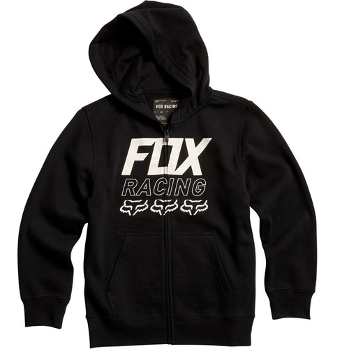 פליז' ילדים עם רוכסן שחור - YOUTH OVERDRIVE ZIP FLEECE