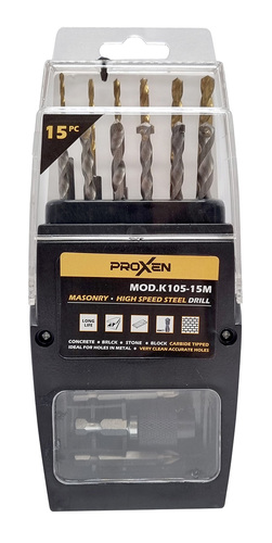 סט מקדחים משולב לבטון וברזל