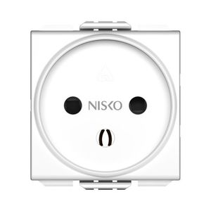 שקע כח ישראלי 2 מודול לבן ניסקו סוויץ' Nisko