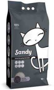 חול לחתולים סנדיי מתגבש פחם 10 ק''ג Sandy 