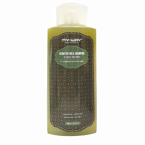 שמפו קרטין שיאה  ללא מלחים לשיער מוחלק שעבר החלקה 500 מ