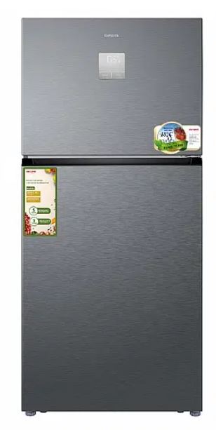 מקרר 2 דלתות מקפיא עליון aiwa japan NF 6700 MS דגם AI-545WEX-MS נירוסטה מושחרת