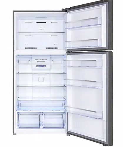 מקרר 2 דלתות מקפיא עליון  aiwa japan NF 6700 MS דגם AI-545WEX-MS נירוסטה מושחרת