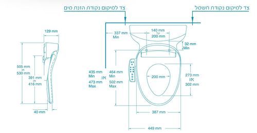 בידה נוביטה Novita BN-330 מבית Kohler תוצרת קוריאה