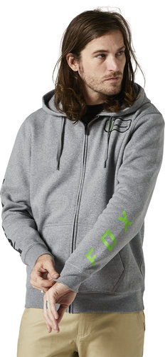 קפוצ'ון פליז פוקס אפור - FOX KAWI ZIP FLEECE V23