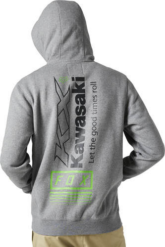 קפוצ'ון פליז פוקס אפור - FOX KAWI ZIP FLEECE V23