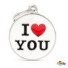 תג שם לכלב / חתול I LOVE YOU