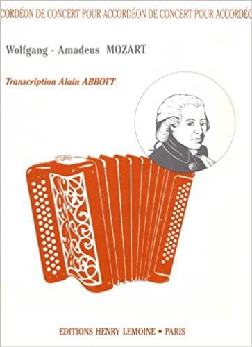 ספר תווים לאקורדיון ספר תווים לאקורדיון MOZART - ACCORDEON DE CONCERT