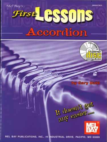 ספר לימוד לאקורדיון Mel Bay First Lessons Accordion+תקליטור