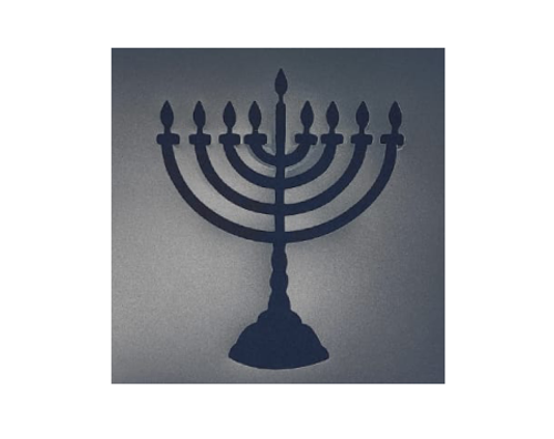 שבלונה לחנוכה - חנוכייה