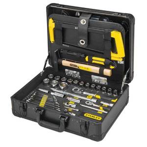 סט כלי עבודה במזוודה 142 חלקים stanley stmt98109-1