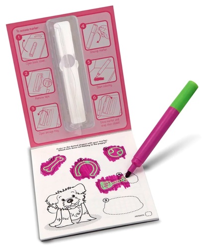 חוברת צביעה רב פעמית עט ההפתעות 24 דפים - חיות מחמד