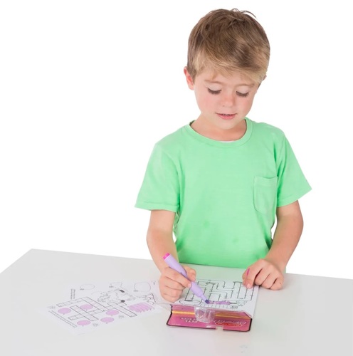 חוברת צביעה רב פעמית עט ההפתעות 24 דפים - חיות מחמד