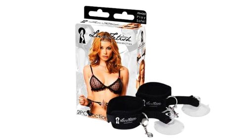 אזיקי ואקום איכותיים מבד לידיים Lux Fetish - Suction Cuffs