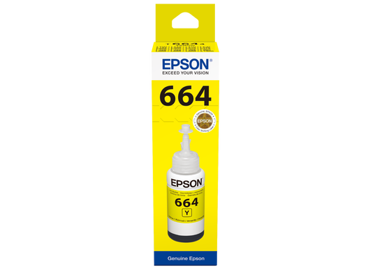 מיכל דיו צהוב אפסון Epson 664 T6644 Yellow - מקורי
