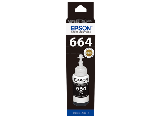מיכל דיו שחור אפסון Epson 664 T6641 Black - מקורי