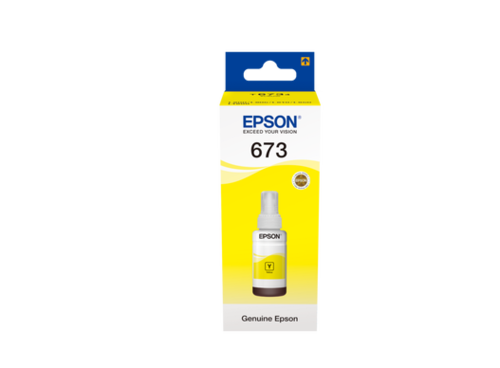 מיכל דיו צהוב אפסון Epson 673 T6734 Yellow - מקורי