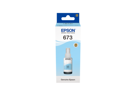 מיכל דיו לייט כחול אפסון Epson 673 T6735 Light Cyan - מקורי