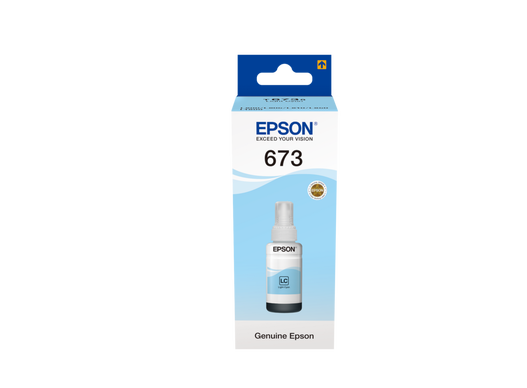 מיכל דיו לייט כחול אפסון Epson 673 T6735 Light Cyan - מקורי