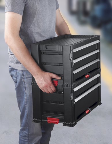 סט מערכת מגירות 3+2 Drawer Modular Garage and Tool Organizer 237007